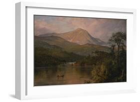 Mount Katahdin, C.1856 (Oil on Canvas)-Frederic Edwin Church-Framed Giclee Print