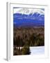 Mount Katahdin Looms in the Background Near Millinocket, Maine-Pat Wellenbach-Framed Photographic Print