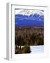 Mount Katahdin Looms in the Background Near Millinocket, Maine-Pat Wellenbach-Framed Photographic Print