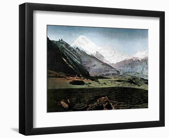 Mount Kazbek, Caucasus, C1890-Gillot-Framed Giclee Print