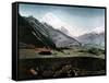 Mount Kazbek, Caucasus, C1890-Gillot-Framed Stretched Canvas