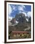 Mount Kenya and the Peaks of Nelion on the Left and Batian on Right, Kenya, East Africa-Poole David-Framed Photographic Print