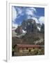 Mount Kenya and the Peaks of Nelion on the Left and Batian on Right, Kenya, East Africa-Poole David-Framed Photographic Print