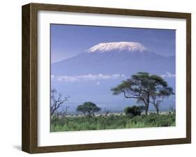 Mount Kilimanjaro, Amboseli National Park, Kenya-Art Wolfe-Framed Premium Photographic Print