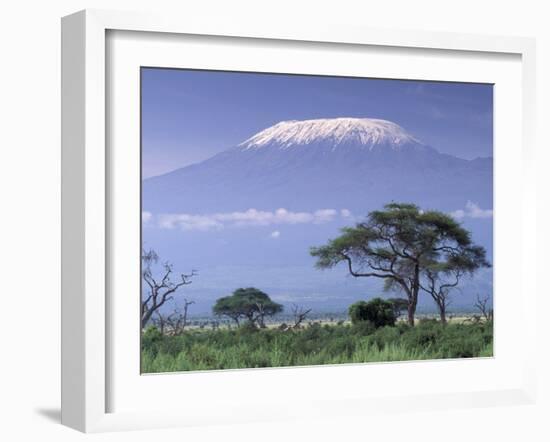 Mount Kilimanjaro, Amboseli National Park, Kenya-Art Wolfe-Framed Premium Photographic Print