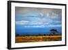 Mount Kilimanjaro Partly in Clouds, View from Savanna Landscape in Amboseli, Kenya, Africa-Michal Bednarek-Framed Photographic Print