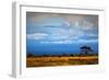 Mount Kilimanjaro Partly in Clouds, View from Savanna Landscape in Amboseli, Kenya, Africa-Michal Bednarek-Framed Photographic Print