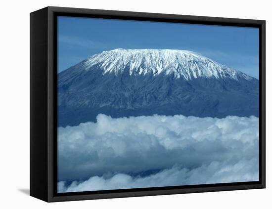 Mount Kilimanjaro, UNESCO World Heritage Site, Seen from Kenya, East Africa, Africa-Harding Robert-Framed Stretched Canvas