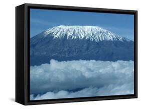 Mount Kilimanjaro, UNESCO World Heritage Site, Seen from Kenya, East Africa, Africa-Harding Robert-Framed Stretched Canvas