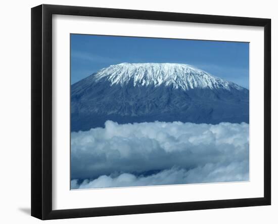 Mount Kilimanjaro, UNESCO World Heritage Site, Seen from Kenya, East Africa, Africa-Harding Robert-Framed Photographic Print