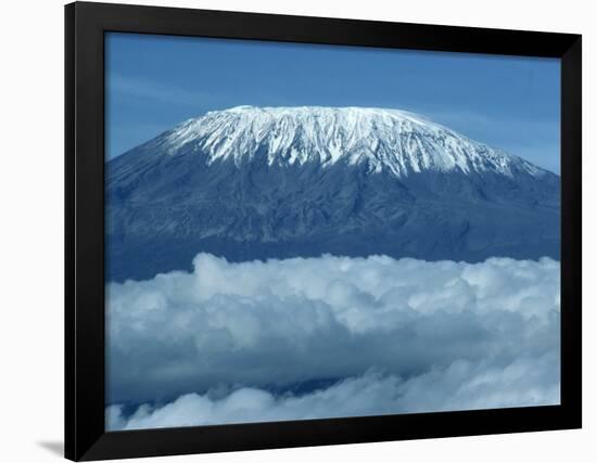 Mount Kilimanjaro, UNESCO World Heritage Site, Seen from Kenya, East Africa, Africa-Harding Robert-Framed Photographic Print