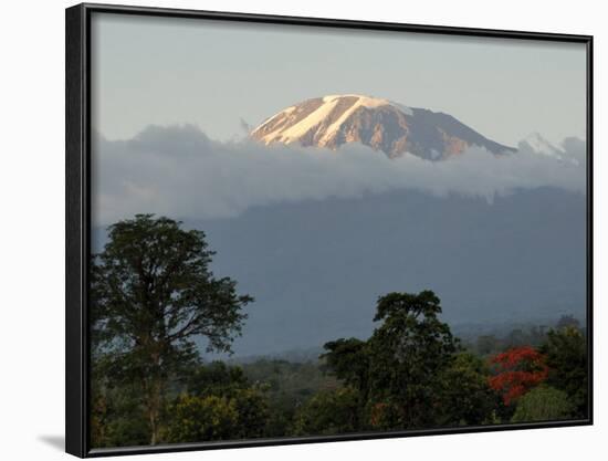 Mount Kilimanjaro, UNESCO World Heritage Site, Tanzania, East Africa, Africa-Groenendijk Peter-Framed Photographic Print