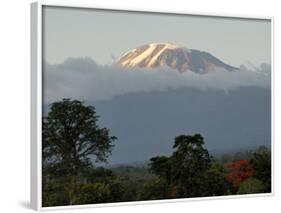 Mount Kilimanjaro, UNESCO World Heritage Site, Tanzania, East Africa, Africa-Groenendijk Peter-Framed Photographic Print