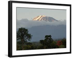 Mount Kilimanjaro, UNESCO World Heritage Site, Tanzania, East Africa, Africa-Groenendijk Peter-Framed Photographic Print