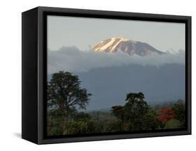 Mount Kilimanjaro, UNESCO World Heritage Site, Tanzania, East Africa, Africa-Groenendijk Peter-Framed Stretched Canvas