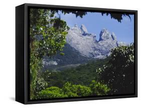 Mount Kinabalu, Sabah, Island of Borneo, Malaysia, Asia-David Poole-Framed Stretched Canvas