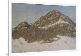 Mount Kolsaas in Sunlight, 1895-Claude Monet-Framed Giclee Print