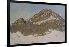 Mount Kolsaas in Sunlight, 1895-Claude Monet-Framed Giclee Print