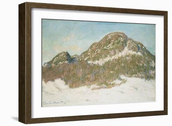 Mount Kolsaas, Sunlight Effect, 1895-Claude Monet-Framed Giclee Print