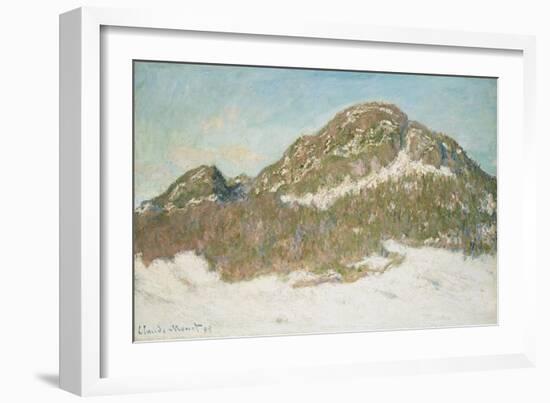 Mount Kolsaas, Sunlight Effect, 1895-Claude Monet-Framed Giclee Print