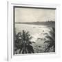 Mount Lavinia Bay, Ceylon, February 1912-English Photographer-Framed Giclee Print