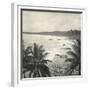 Mount Lavinia Bay, Ceylon, February 1912-English Photographer-Framed Giclee Print