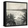 Mount Lavinia Bay, Ceylon, February 1912-English Photographer-Framed Stretched Canvas