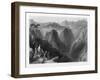 Mount Lebanon, Above the Valley of the Kedesha, or Holy Valley, Lebanon, 1841-MJ Starling-Framed Giclee Print