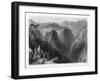 Mount Lebanon, Above the Valley of the Kedesha, or Holy Valley, Lebanon, 1841-MJ Starling-Framed Giclee Print