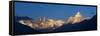 Mount Lhotse, 8501 Metres and Mount Ama Dablam, 6856 Metres,, Khumbu (Everest) Region, Nepal-Ben Pipe-Framed Stretched Canvas