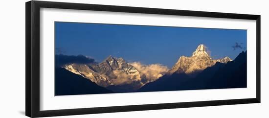 Mount Lhotse, 8501 Metres and Mount Ama Dablam, 6856 Metres,, Khumbu (Everest) Region, Nepal-Ben Pipe-Framed Photographic Print