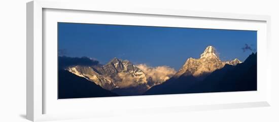 Mount Lhotse, 8501 Metres and Mount Ama Dablam, 6856 Metres,, Khumbu (Everest) Region, Nepal-Ben Pipe-Framed Photographic Print