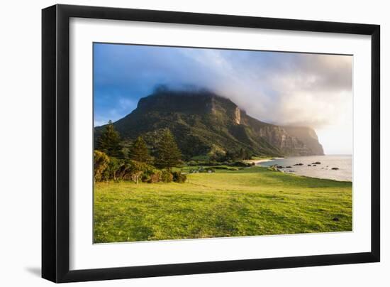 Mount Lidgbird and Mount Gower at Sunset-Michael Runkel-Framed Photographic Print