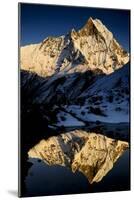 Mount Machapuchare(6997M) At Sunset. Annapurna Himal, Annapurna Sanctuary, Central Nepal-Enrique Lopez-Tapia-Mounted Photographic Print