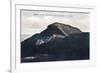 Mount Mansfield, Vermont, View of the Mountain Summit-Lantern Press-Framed Art Print