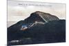 Mount Mansfield, Vermont, View of the Mountain Summit-Lantern Press-Mounted Art Print