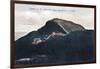 Mount Mansfield, Vermont, View of the Mountain Summit-Lantern Press-Framed Art Print