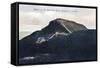 Mount Mansfield, Vermont, View of the Mountain Summit-Lantern Press-Framed Stretched Canvas