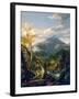 Mount Marcy from the Opalescent River, 1847 (Oil on Canvas)-Thomas Cole-Framed Giclee Print