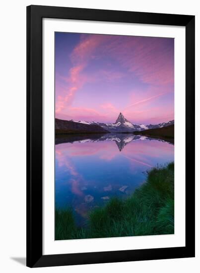 Mount Matterhorn, Stellisee, Zermatt, Switzerland-ClickAlps-Framed Photographic Print