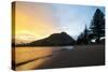 Mount Maunganui Sunset, Tauranga, North Island, New Zealand, Pacific-Matthew Williams-Ellis-Stretched Canvas