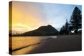 Mount Maunganui Sunset, Tauranga, North Island, New Zealand, Pacific-Matthew Williams-Ellis-Stretched Canvas