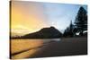 Mount Maunganui Sunset, Tauranga, North Island, New Zealand, Pacific-Matthew Williams-Ellis-Stretched Canvas
