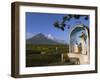 Mount Mayon and Grotto or Wayside Shrine, Bicol Province, Luzon Island, Philippines-Kober Christian-Framed Photographic Print