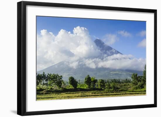 Mount Mayon Volcano, Legazpi, Southern Luzon, Philippines-Michael Runkel-Framed Photographic Print