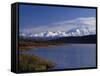 Mount Mckinley, 2032Ft, from Reflection Lake, Denali National Park-John Warburton-lee-Framed Stretched Canvas