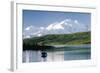 Mount Mckinley and Feeding Moose-Darrell Gulin-Framed Photographic Print