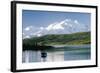 Mount Mckinley and Feeding Moose-Darrell Gulin-Framed Photographic Print