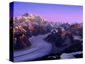 Mount McKinley and Ruth Glacier-Danny Lehman-Stretched Canvas