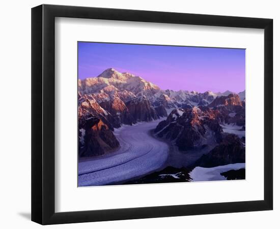 Mount McKinley and Ruth Glacier-Danny Lehman-Framed Photographic Print